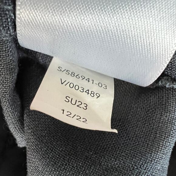 Athleta Voyager Linen Pants Women's Size 2 Granite Blue Adjustable Waist Relaxed - Picture 12 of 12